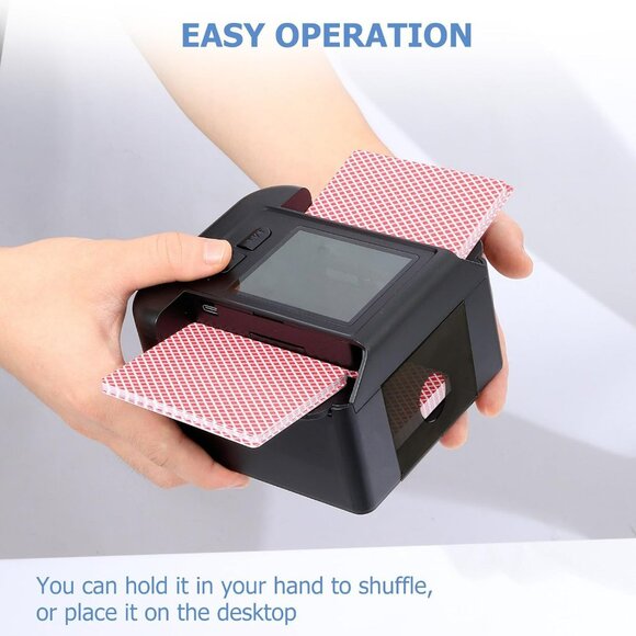 NEW 1-2 Decks Rechargeable Automatic Card Shuffler with Auto& Manual Mode - Picture 4 of 8